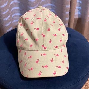 Mint Green Pink Flamingo Cap